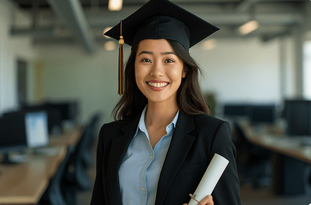 Graduate woman